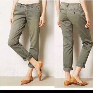 Good condition green chink pant women’s 31T, Pilcro and the Letterpress (Anthro)